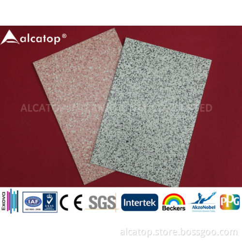 ALCATOP high quality stone finish acp panel